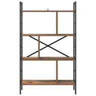 Рафт за книги Старо дърво 75 x 30 x 123,5 см Инженерно дърво