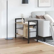 Рафт за книги Сонома дъб 75 x 30 x 58,5 см Инженерно дърво