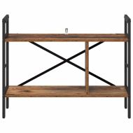 Рафт за книги Старо дърво 75 x 30 x 58,5 см Инженерно дърво