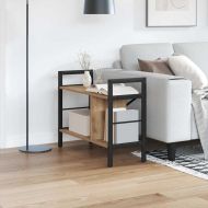 Рафт за книги Дъб 75 x 30 x 58,5 см Инженерно дърво