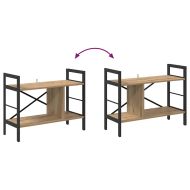 Рафт за книги Дъб 75 x 30 x 58,5 см Инженерно дърво