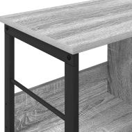 Рафт за книги Сив Сонома 82 x 32 x 47 см Инженерно дърво