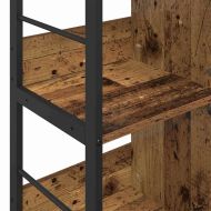 Рафт за книги Старо дърво 102 x 32 x 104,5 см Инженерно дърво