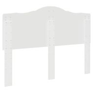 Облегалка за глава с таблото Гланц бяло 140 cm Инженерно дърво