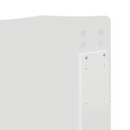 Облегалка за глава с таблото Гланц бяло 140 cm Инженерно дърво