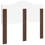 Облегалка за глава с таблото Кафяв дъб 135 cm Инженерно дърво