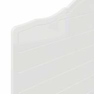 Облегалка за глава с таблото Гланц бяло 90 cm Инженерно дърво