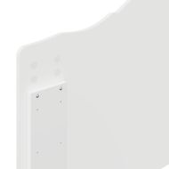 Облегалка за глава с таблото Гланц бяло 80 cm Инженерно дърво