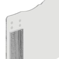 Облегалка за глава с таблото Сив Сонома 80 cm Инженерно дърво