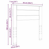 Облегалка за глава с таблото Сонома дъб 90 cm Инженерно дърво