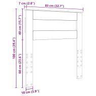 Облегалка за глава с таблото Димян дъб 80 cm Инженерно дърво