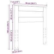 Облегалка за глава с таблото Дъб 75 cm Инженерно дърво