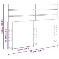 Облегалка за глава с таблото Черния дъб 150 cm Инженерно дърво