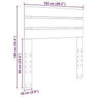 Облегалка за глава с таблото Димян дъб 100 cm Инженерно дърво