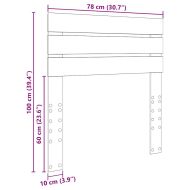 Облегалка за глава с таблото Черния дъб 75 cm Инженерно дърво