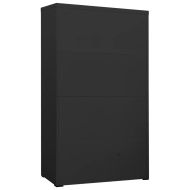 Шкаф за папки, антрацит, 90x46x164 cм, стомана