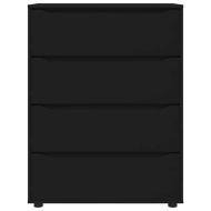 Шкафове за съхранение 2 pcs Черно 80 x 48 x 105 см