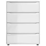 Шкафове за съхранение 2 pcs Лъскаво бяло 80 x 48 x 105 см