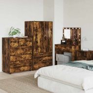 Шкафове за съхранение 2 pcs Димян дъб 80 x 48 x 105 см