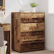 Шкафове за съхранение 2 pcs Старо дърво 80 x 48 x 105 см