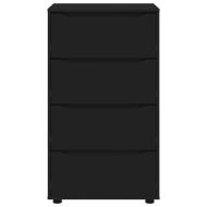 Шкафове за съхранение 2 pcs Черно 60 x 48 x 105 см