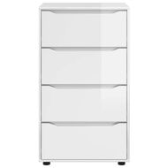 Шкафове за съхранение 2 pcs Лъскаво бяло 60 x 48 x 105 см