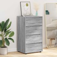 Шкафове за съхранение 2 pcs Сив Сонома 60 x 48 x 105 см