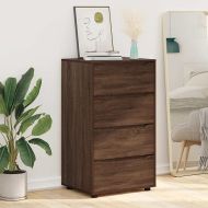 Шкафове за съхранение 2 pcs Кафяв дъб 60 x 48 x 105 см