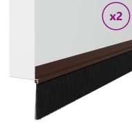 Самозалепващи се четки за уплътняване на врати 2 pcs Кафяво