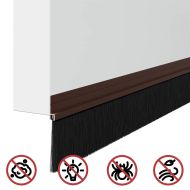 Самозалепващи се четки за уплътняване на врати 2 pcs Кафяво