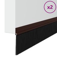 Самозалепващи се четки за уплътняване на врати 2 pcs Кафяво