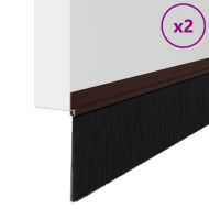 Самозалепващи се четки за уплътняване на врати 2 pcs Кафяво