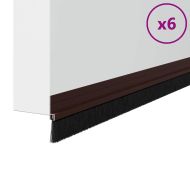 Самозалепващи се четки за уплътняване на врати 6 pcs Кафяво