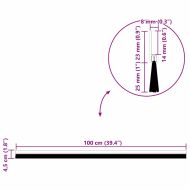 Самозалепващи се четки за уплътняване на врати 12 pcs Кафяво