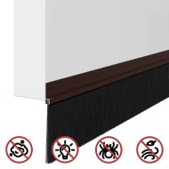 Самозалепващи се четки за уплътняване на врати 12 pcs Кафяво