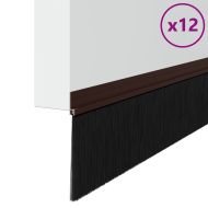 Самозалепващи се четки за уплътняване на врати 12 pcs Кафяво