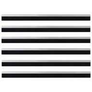 Самозалепващи се четки за уплътняване на врати 6 pcs Сребрист