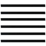 Самозалепващи се четки за уплътняване на врати 6 pcs Черно