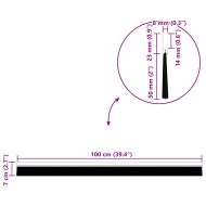 Самозалепващи се четки за уплътняване на врати 12 pcs Черно