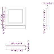 Панел за съдомиялна машина, Porto, кафяв дъб, инженерно дърво