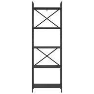 Рафт за книги Черния дъб 56 x 34 x 171 см Инженерно дърво