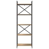 Рафт за книги Дъб 56 x 34 x 171 см Инженерно дърво