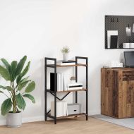 Рафт за книги Старо дърво 56 x 34 x 96 см Инженерно дърво