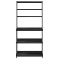 Кухненски рафт Черния дъб 80 x 40 x 168 см Инженерно дърво