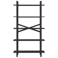 Рафт за книги Черния дъб 100 x 33,5 x 178 см Инженерно дърво