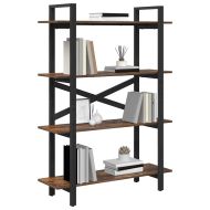 Рафт за книги Димян дъб 100 x 33,5 x 140 см Инженерно дърво