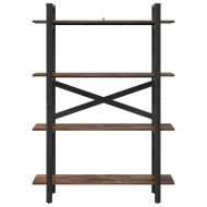 Рафт за книги Димян дъб 100 x 33,5 x 140 см Инженерно дърво