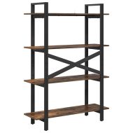 Рафт за книги Димян дъб 100 x 33,5 x 140 см Инженерно дърво