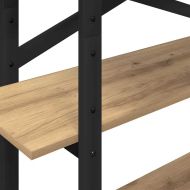 Рафт за книги Дъб 100 x 33,5 x 140 см Инженерно дърво