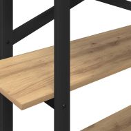 Рафт за книги Дъб 100 x 33,5 x 102 см Инженерно дърво